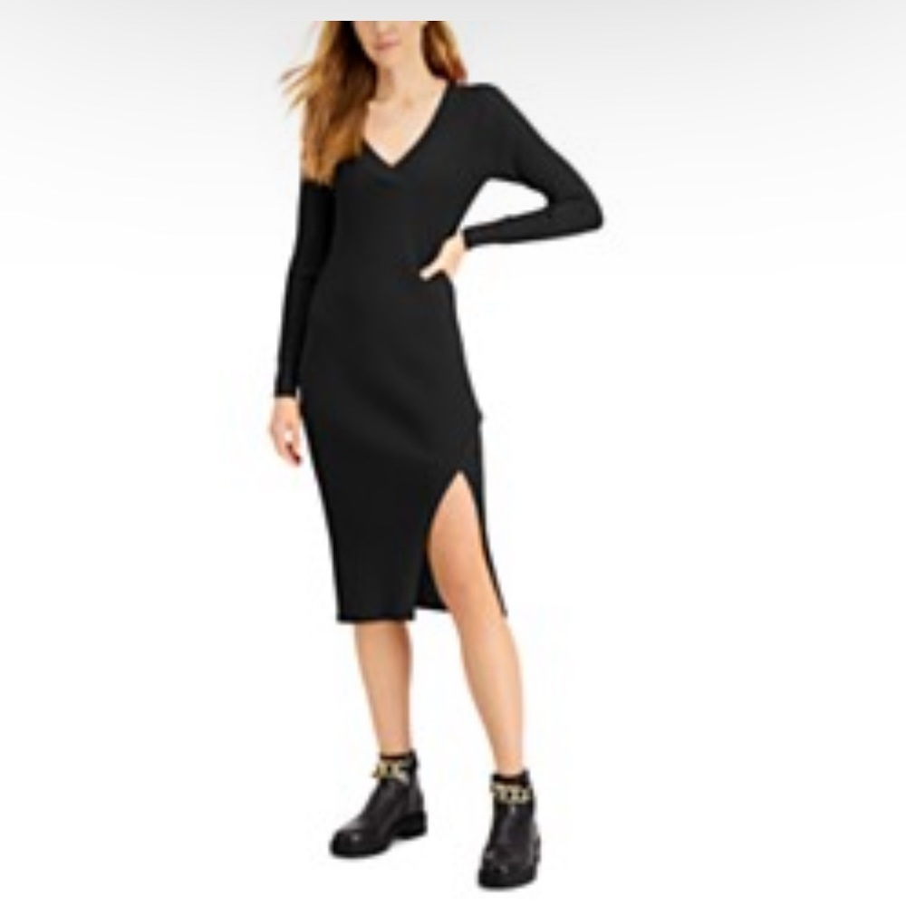 Womens Ribbed Sweater Dress